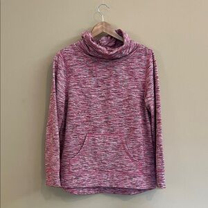 Talbots Cozy Pink Cowl Neck Pullover Athleisure